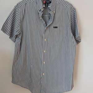 Chaps Men's Blue Striped Shirt